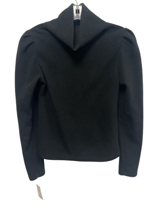 Dudley Stephens Size XS Black Polyester Fleece Mock Neck Long Sleeve Sweater Black / XS
