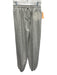 Loveshackfancy Size XXS Light Gray Cotton Blend Heathered Elastic Waist Pants Light Gray / XXS