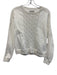 Tuckernuck Size S White Cotton Cable Knit Detail Crew Neck Long Sleeve Sweater White / S