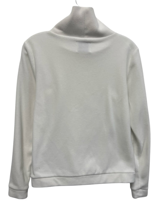 Dudley Stephens Size XS White Polyester Fleece Long Sleeve Mock Neck Sweater White / XS