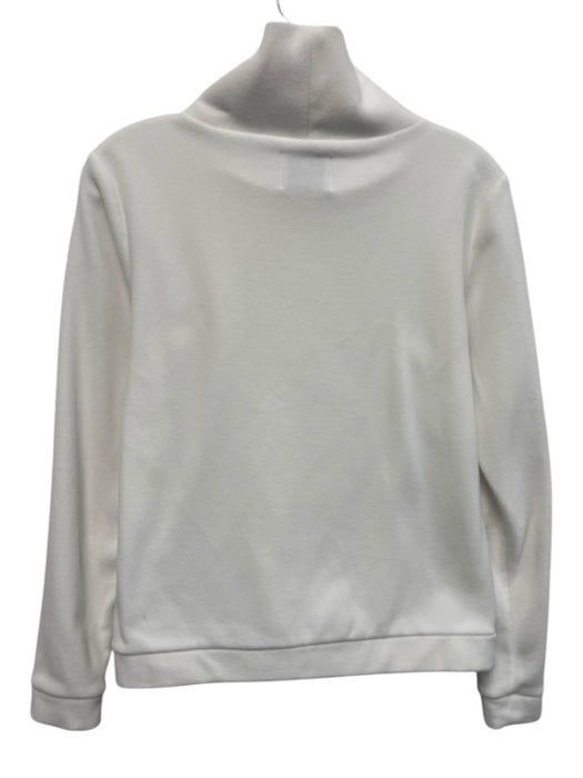 Dudley Stephens Size XS White Polyester Fleece Long Sleeve Mock Neck Sweater White / XS