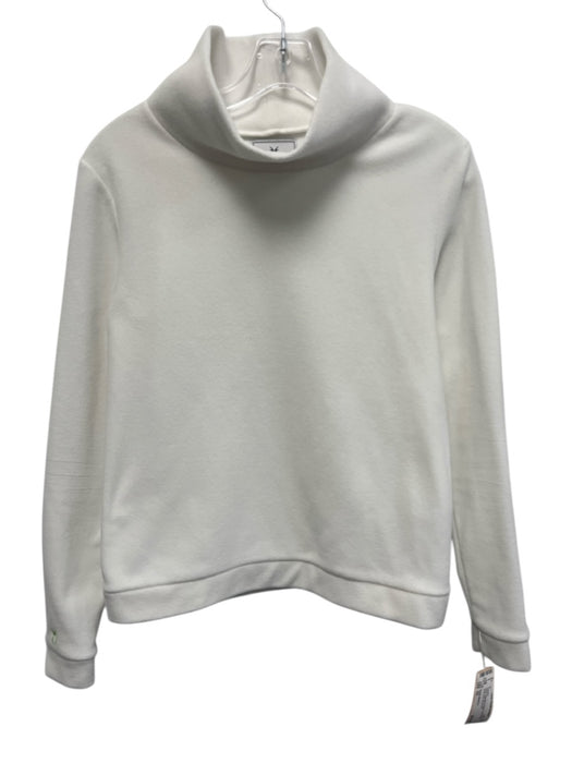 Dudley Stephens Size XS White Polyester Fleece Long Sleeve Mock Neck Sweater White / XS