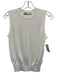 Zara Size S White Viscose Knit Crew Neck Vest Top Top White / S
