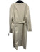 Lioness Size S Cream & Black Polyester Contrast Collar Trench Maxi Belted Coat Cream & Black / S