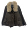 Zara Size S Dark Brown Polyester Faux Fur Collar Button Down Long Sleeve Jacket Dark Brown / S