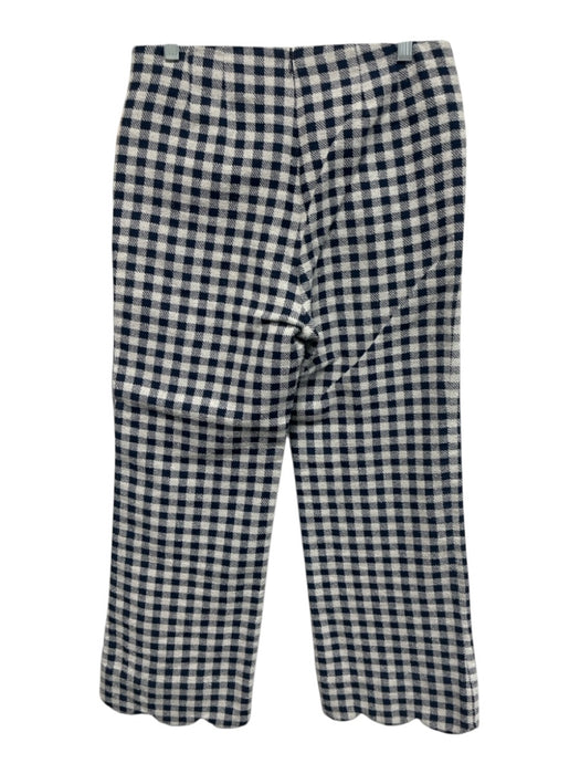 Lisa Marie Fernandez Size 0 Navy Blue & White Cotton Blend Gingham Crop Pant Set Navy Blue & White / 0