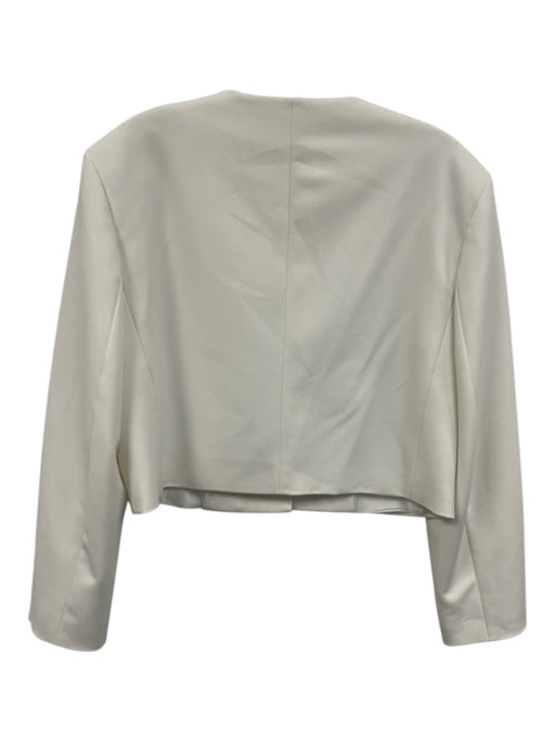 Zara Size S Cream Polyester Gold Buttons Mini Skirt Blazer Skirt Set Cream / S