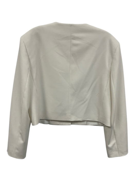 Zara Size S Cream Polyester Gold Buttons Mini Skirt Blazer Skirt Set Cream / S