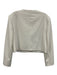 Zara Size S Cream Polyester Gold Buttons Mini Skirt Blazer Skirt Set Cream / S