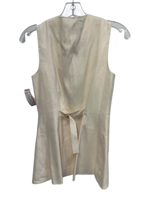 Antonio Melani Size 0 Cream Beige Maxi Skirt Sleeveless Shell buttons Skirt Set Cream Beige / 0