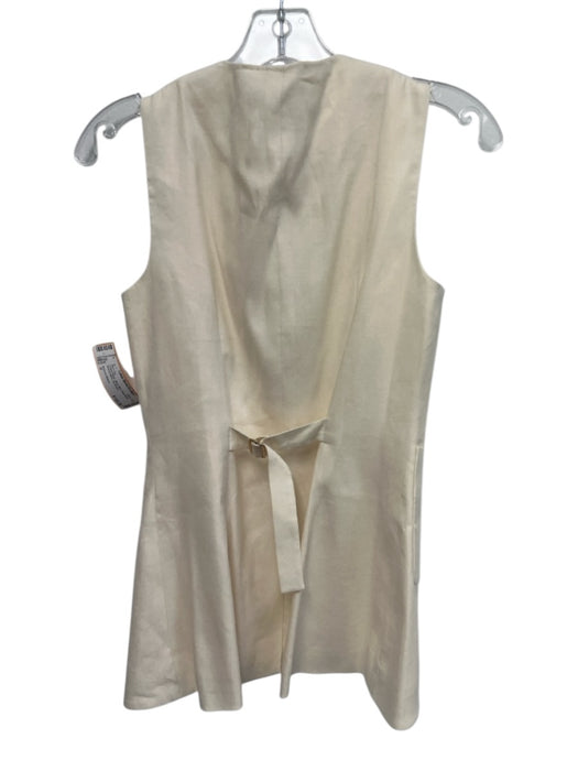 Antonio Melani Size 0 Cream Beige Maxi Skirt Sleeveless Shell buttons Skirt Set Cream Beige / 0