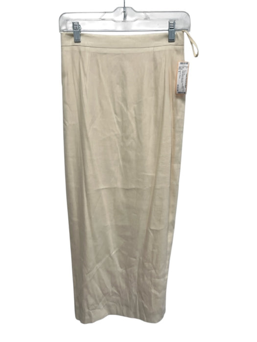 Antonio Melani Size 0 Cream Beige Maxi Skirt Sleeveless Shell buttons Skirt Set Cream Beige / 0