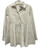 Co. Collections Size XS White Cotton Button Collared Long Sleeve Flare Dress White / XS