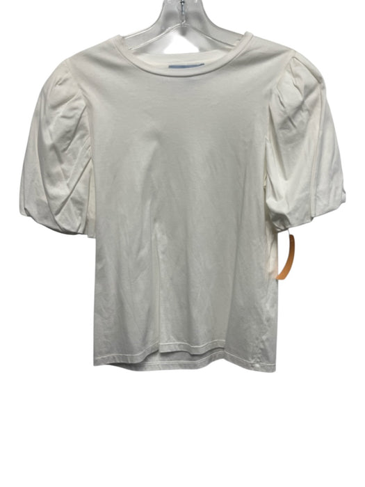 Antonio Melani Size XS White Cotton Puff Half Sleeve Dress White / XS