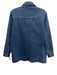 Sezane Size XS Medium Wash Cotton Denim Button Down Contrast Stitch Jacket Medium Wash / XS