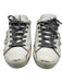 Golden Goose Shoe Size 37 White, Cream, Black Leather & Shearling Laces Sneakers White, Cream, Black / 37
