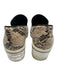 Stella McCartney Shoe Size 37 Tan, Brown, White Leather Snake Embossed Sneakers Tan, Brown, White / 37