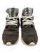 Esseutesse Shoe Size 37 Dark Brown Suede Fringe Gunmetal Detail Sneakers Dark Brown / 37