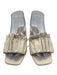 Born on Fifth x Antonio Melani Shoe Size 6.5 Cream Leather Ruched Ruffle Sandals Cream / 6.5