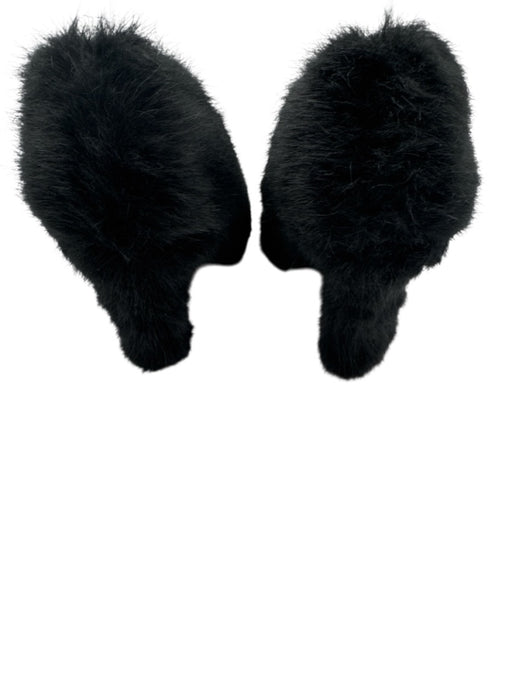 Zara Shoe Size 36 Black Faux Fur Fuzzy Pointed Toe Pumps Black / 36
