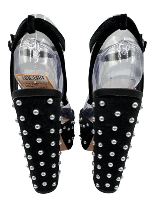Antonio Melani Shoe Size 7 Black & White Velvet Faux Pearl Platform Pumps Black & White / 7