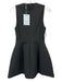 Hill House Size XS Black Polyester Bows Fit & Flare Sleeveless Back Zip Dress Black / XS