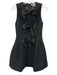 Hill House Size XS Black Polyester Bows Fit & Flare Sleeveless Back Zip Dress Black / XS