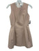 Zara Size XS Blush Beige Polyester Fit & Flare Mini Feathers Back Zip Dress Blush Beige / XS