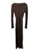 Quince Size XS Chocolate Silk Blend Long Sleeve Maxi Dress Chocolate / XS