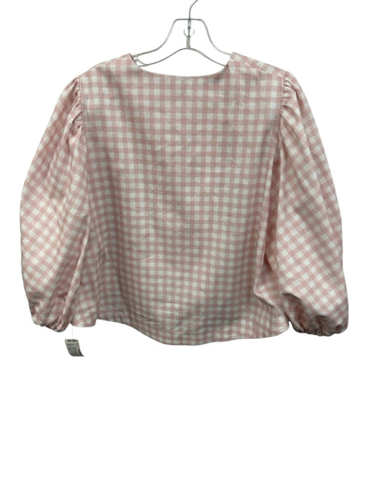 Byrdie Le Club Social Wear Size XS/S Light Pink & White Cotton Gingham Skirt Set Light Pink & White / XS/S