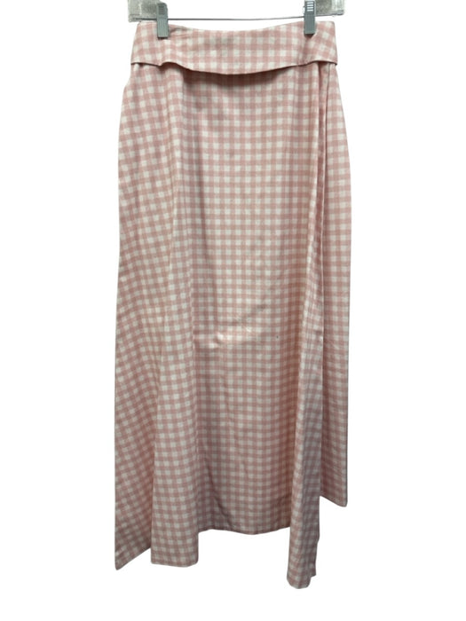Byrdie Le Club Social Wear Size XS/S Light Pink & White Cotton Gingham Skirt Set Light Pink & White / XS/S