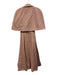 Maria de la Orden Size XS / 34 Mauve Pink Cotton Cape Sleeve Button Down Dress Mauve Pink / XS / 34