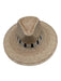Sunshine Tienda Beige, Black, White Palm Straw Ribbon Sun Hat Striped Hat Beige, Black, White / XS/S