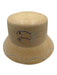 Tipsy Threads Beige, Blue, Orange Straw Embroidered Fish Round Bucket Hat Hat Beige, Blue, Orange