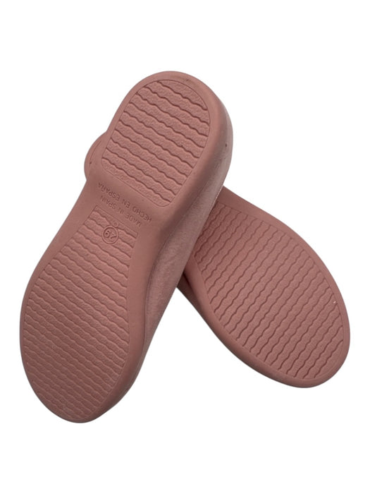 Shoe Size Light Pink Suede Grosgrain Ribbon Flats Light Pink