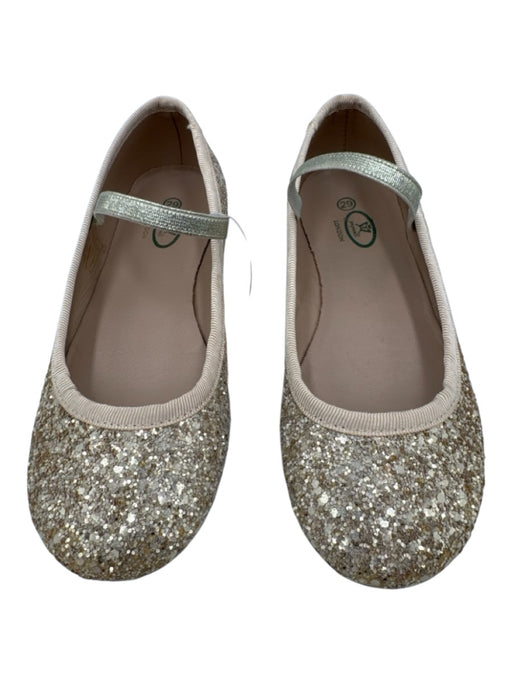 Gold Glitter Mary Jane Ballet Flat Flats Gold