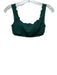 Marysia Size S Green Polyamide Blend Textured Square Neck Scalloped Top Swimsuit Green / S