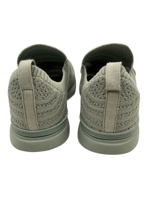 APL Shoe Size 6 Dark Sage Green Synthetic Knit Perforated Slip On Sneakers Dark Sage Green / 6