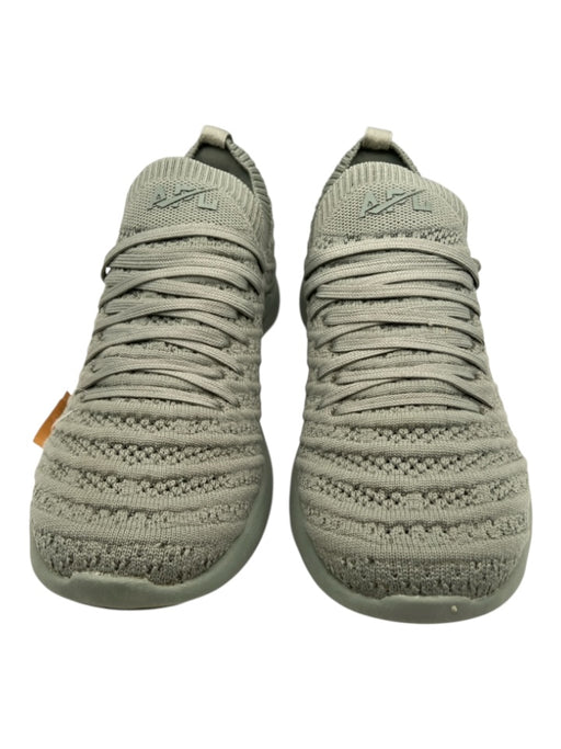 APL Shoe Size 6 Dark Sage Green Synthetic Knit Perforated Slip On Sneakers Dark Sage Green / 6