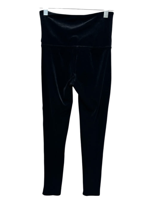 Spanx Size S Black Polyester Blend Velvet Full Leg Leggings Black / S