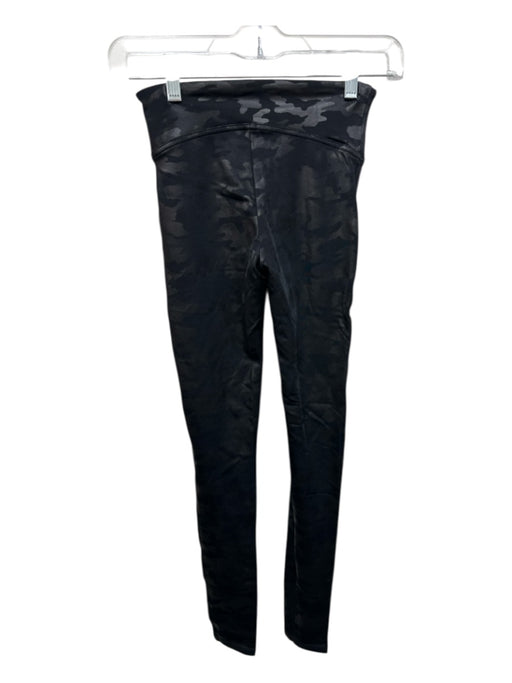 Spanx Size XS Dark Gray Nylon & Spandex Wide Waist Band Camoflage Leggings Dark Gray / XS