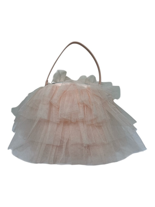 Simone Rocha Light Pink Polyester Mesh Tulle Zip Top hand bag Bag Light Pink / S