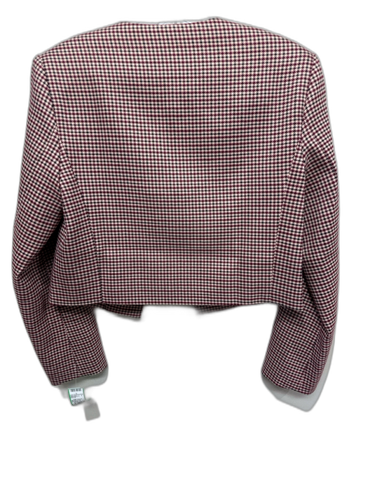 Hill House Size XS Burgundy, Black & Cream Polyester Blend Houndstooth Skirt Set Burgundy, Black & Cream / XS