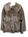 Malene Birger Size 34 Brown Polyester Detachable Collar Faux Fur Coat Brown / 34