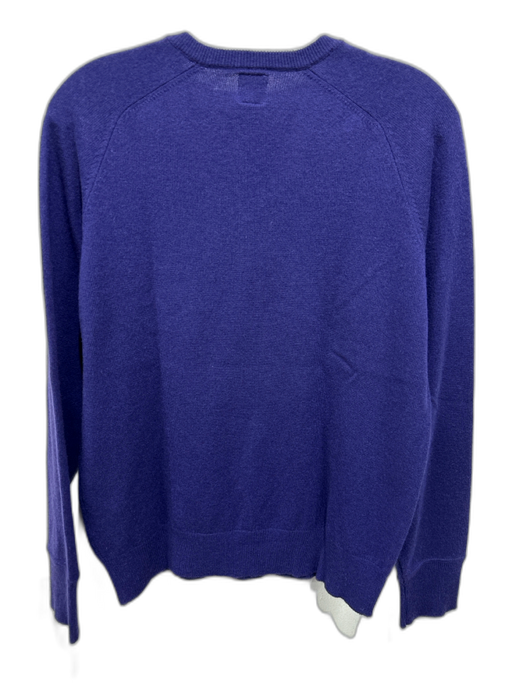 Sid Mashburn Size M Purple Cashmere Solid V Neck Men's Sweater Purple / M