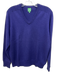 Sid Mashburn Size M Purple Cashmere Solid V Neck Men's Sweater Purple / M