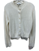 COS Size S Cream Linen Blend Rib Knit Ribbed Neck Button Detail Cardigan Cream / S