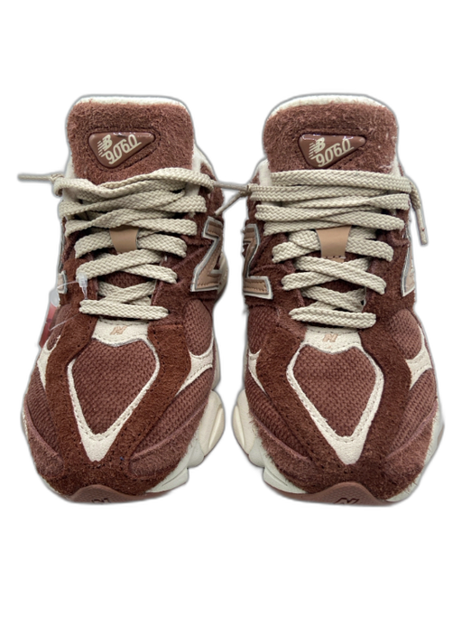 New Balance Shoe Size 7 Brown & Cream Suede Round Toe Logo Lace Up Sneakers Brown & Cream / 7