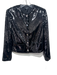 Theory Size 00 Black Polyester All Over Sequins Silver Buttons Jacket Black / 00