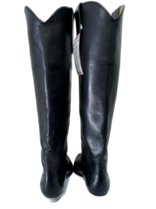 Isabel Marant Shoe Size 36 Black Leather Pointed Square Toe Stitch Detail Boots Black / 36